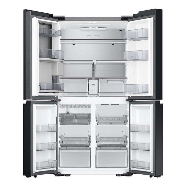 36" Bespoke 4 Door Flex Counter Depth French Door Refrigerator with Beverage Center - Stainless Steel - Image 2