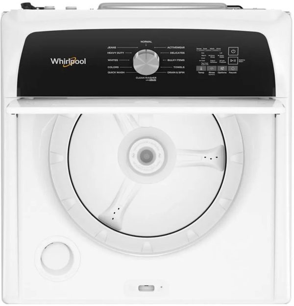 Whirlpool 28" Top Load Washer 4.5 cu. ft. with 360 Wash Agitator and 12 Wash Cycles - White - Image 2