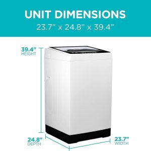3.0 cu. ft. Portable Washing Machine, Transparent Lid & LED Display - Image 2