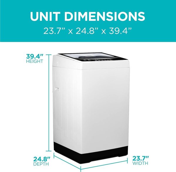 3.0 cu. ft. Portable Washing Machine, Transparent Lid & LED Display - Image 2