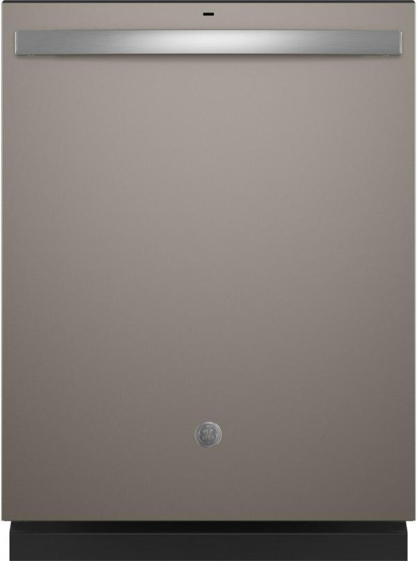 GE 24" Fully Integrated Top Control Dishwasher with 3 Racks and 5 Wash Cycles - 50 dBA - Slate