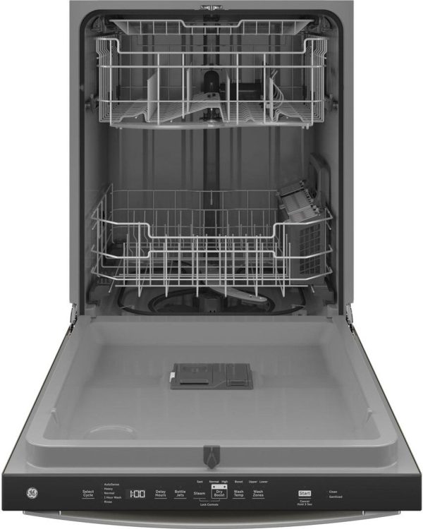GE 24" Top Control Dishwasher with 3 Racks and 5 Wash Cycles - 50 dBA - Fingerprint Resistant Stainless Steel - Image 2