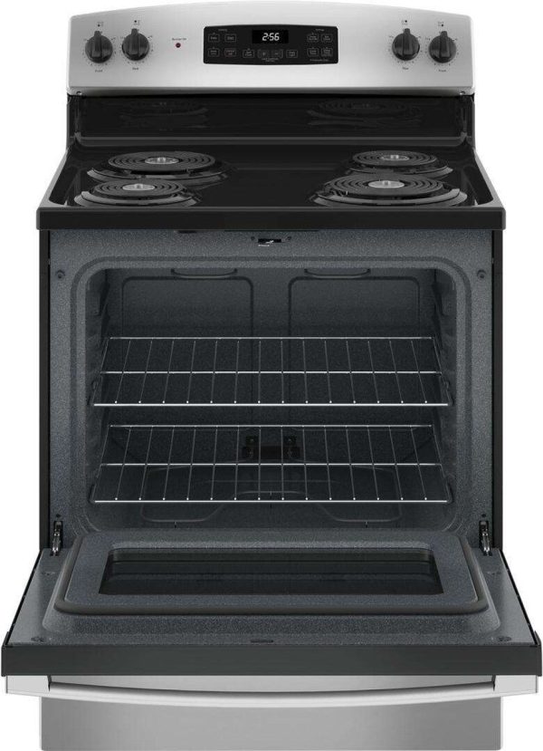 GE 30" Freestanding Electric Range - Stainless Steel - Image 2