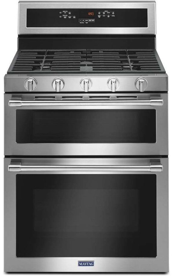 30" Maytag Gas Range with Double Oven - Fingerprint Resistant Stainless Steel