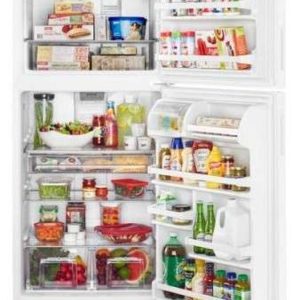 33" Maytag Top Freezer Refrigerator with Power Cold and BrightSeries LED Lighting - White - Image 2