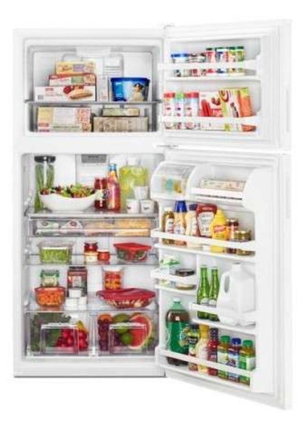 33" Maytag Top Freezer Refrigerator with Power Cold and BrightSeries LED Lighting - White - Image 2