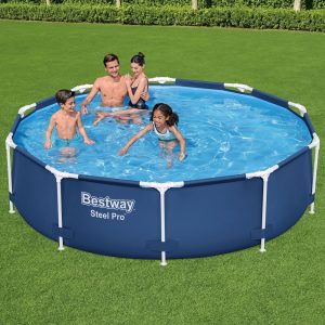 Bestway Steel Pro 10'x30" Round Above Ground Swimming Pool Set with Filter Pump - Image 3