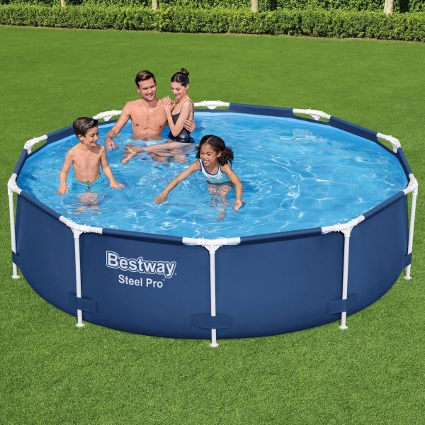 Bestway Steel Pro 10'x30" Round Above Ground Swimming Pool Set with Filter Pump - Image 3