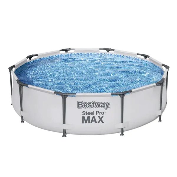 Bestway Steel Pro MAX 10'x30" Round Above Ground Outdoor Swimming Pool with Pump - Image 5