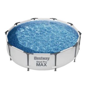 Bestway Steel Pro MAX 10'x30" Round Above Ground Outdoor Swimming Pool with Pump - Image 4