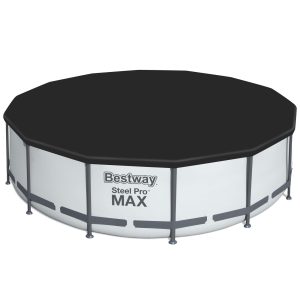 Bestway Steel Pro MAX 14'x48" Round Above Ground Swimming Pool with Pump & Cover - Image 4