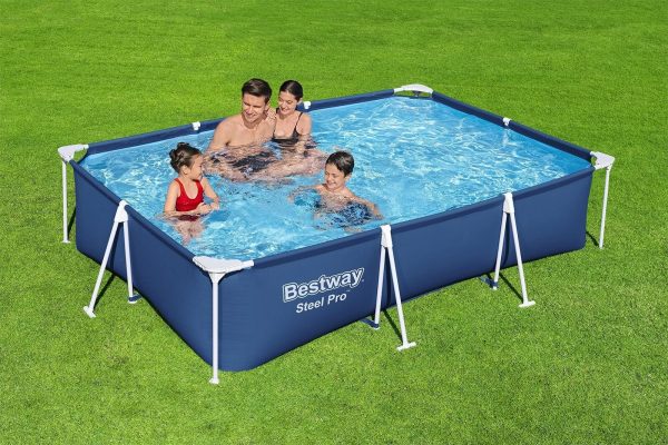Bestway Steel Pro 118 Inch x 79 Inch x 26 Inch Rectangular Metal Frame - Image 5