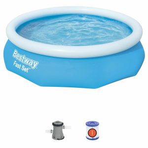 Bestway 10' x 30" Fast Set Inflatable Above Ground Swimming Pool w/ Filter Pump - Image 6