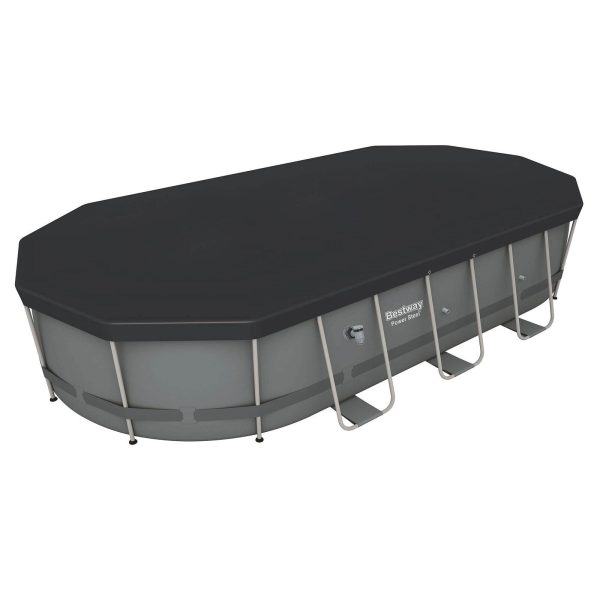 Bestway Power Steel 18' x 9' x 48" Oval Above Ground Outdoor Swimming Pool Set - Image 5