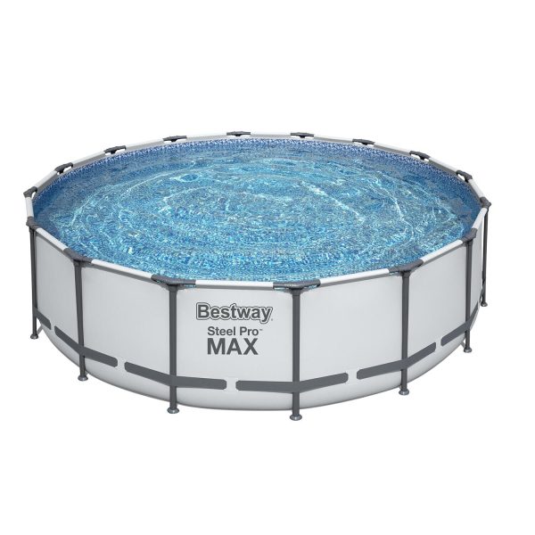 Bestway Steel Pro MAX 16'x48" Round Above Ground Swimming Pool with Pump & Cover - Image 5