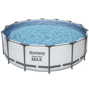 Bestway Steel Pro MAX 14'x48" Round Above Ground Swimming Pool with Pump & Cover - Image 3