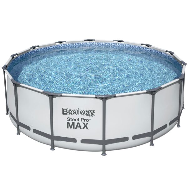 Bestway Steel Pro MAX 14'x48" Round Above Ground Swimming Pool with Pump & Cover - Image 3