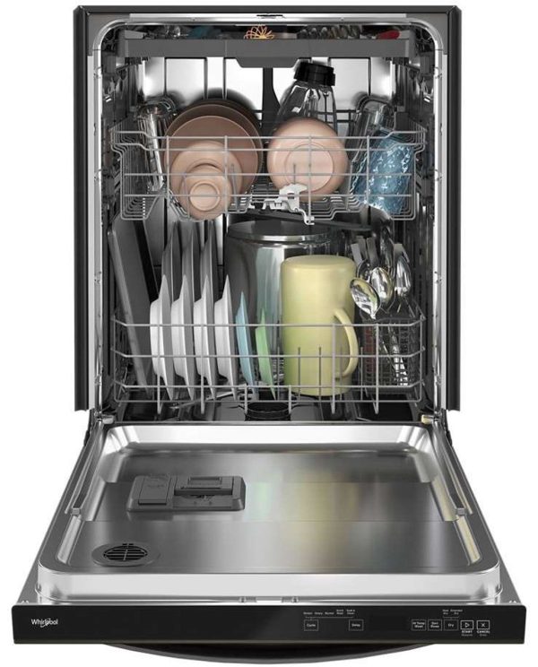 Whirlpool 24" Top Control Dishwasher - 47 dBA - Fingerprint Resistant Black Stainless Steel - Image 2
