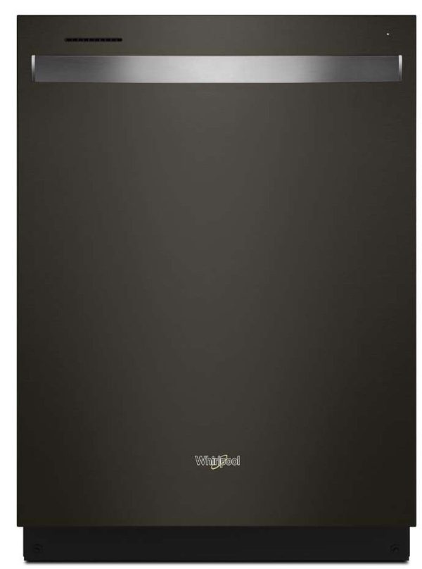 Whirlpool 24" Top Control Dishwasher - 47 dBA - Fingerprint Resistant Black Stainless Steel