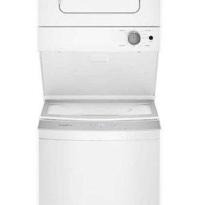 Whirlpool 24" Stacked Laundry Center with 1.6 cu. ft. Washer and 3.4 cu. ft. Electric Dryer - White