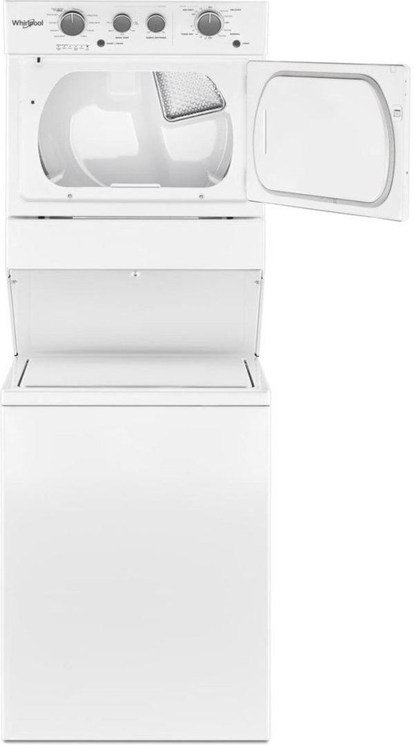 Whirlpool 27" Stacked Laundry Center with 3.5 cu. ft. Washer and 5.9 cu. ft. Electric Dryer - White - Image 3