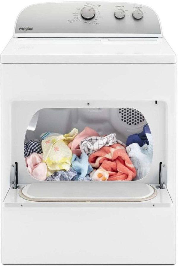 Whirlpool 29" 7.0 cu. ft Gas Dryer with AutoDry Drying System and Wrinkle Shield Option - White - Image 3