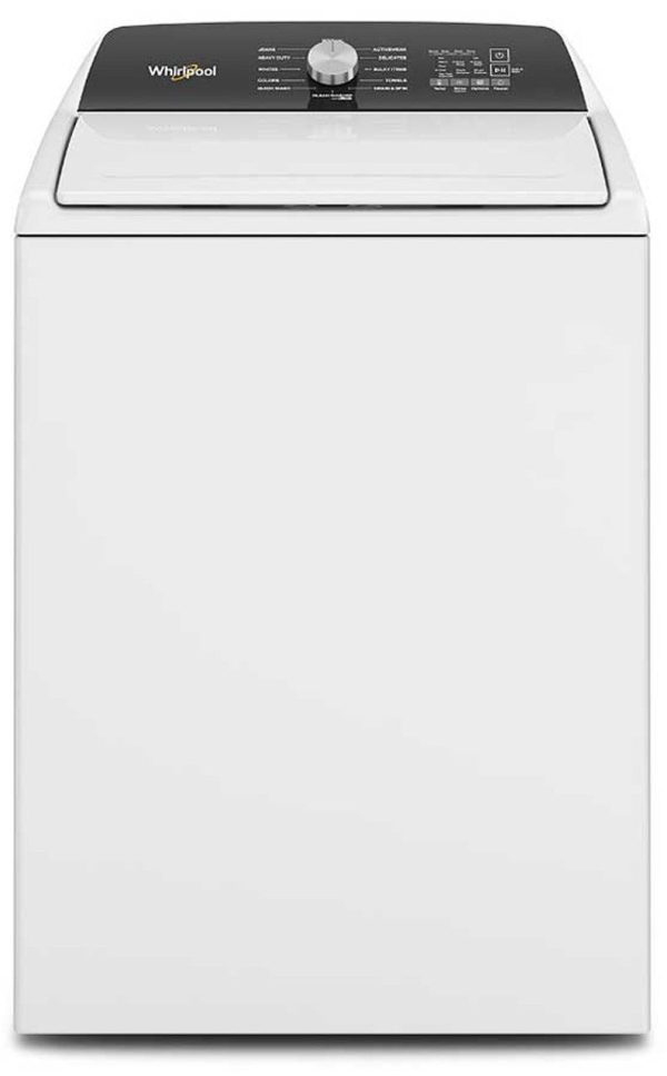 Whirlpool 28" Top Load Washer 4.5 cu. ft. with 360 Wash Agitator and 12 Wash Cycles - White