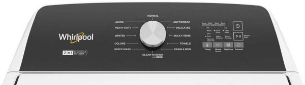 Whirlpool 28" Top Load Washer 4.8 cu. ft. with Removable Agitator and EasyView - White - Image 3